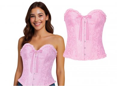Pink Corset with Relief Design (M/L)