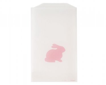Pink Bunny Glassine Treat Bags (8pcs)