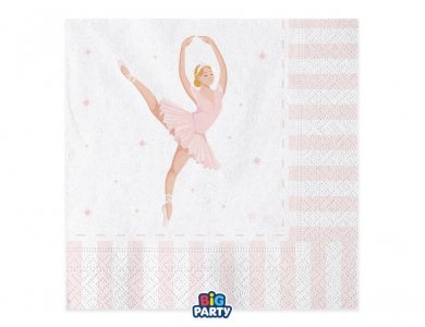 Pink Ballet Luncheon Napkins (16pcs)