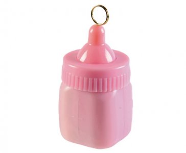 Pink Baby Bottle Balloon Weight (80g)