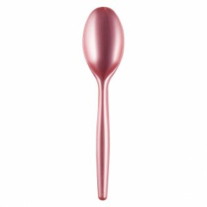 Pink Pearl Plastic Spoons (20pcs)