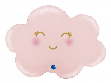 Pink Satin Cloud Super Shape Balloon (61cm)