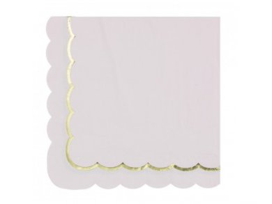 Pink Luncheon Napkins with Gold Foiled Edge (16pcs)