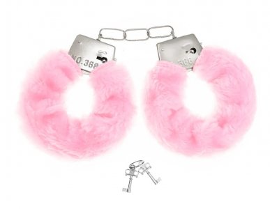 Pink Plush Handcuffs