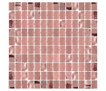 Ροζ Χρυσή Foil Κουρτίνα με Τετραγωνάκια (100εκ x 200εκ)