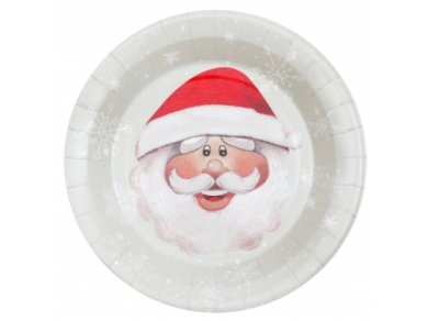 Rustic Άγιος Βασίλης Μεγάλα Χάρτινα Πιάτα (10τμχ)