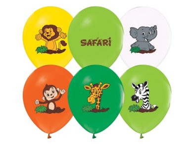 Safari Latex Balloons (5pcs)
