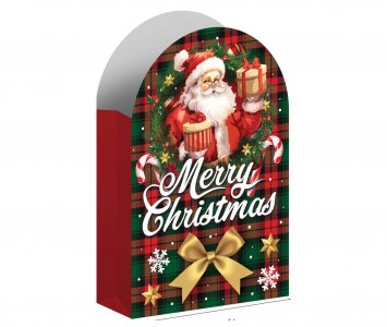 Santa Merry Christmas Κουτάκια για Ποπ Κορν (6τμχ)