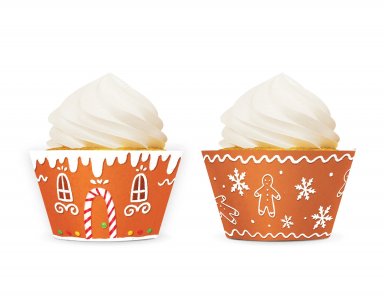 Gingerbread Cupcake Wrappers (12pcs)