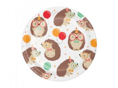 Hedgehog Small Paper Plates (8pcs)