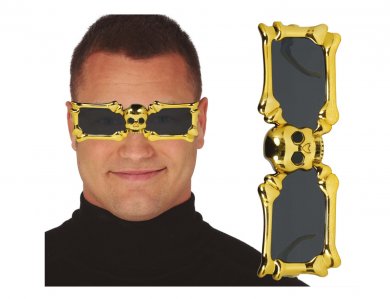 Gold Skeleton Glasses