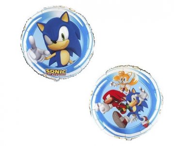 Sonic Double Sided Foil Μπαλόνι (45εκ)