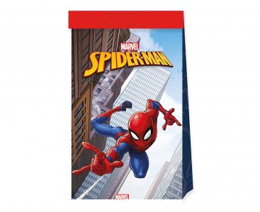 Spiderman Paper Party Bags (4pcs)