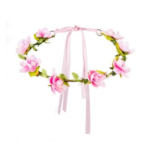 Headband with Pink Roses