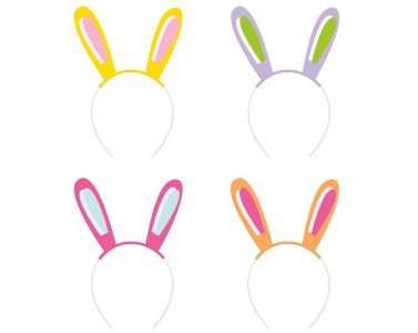 Bunny Ear Headbands (4pcs)