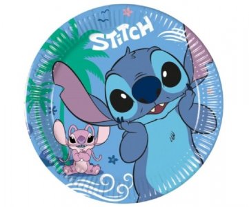 Stitch and Angel Μικρά Χάρτινα Πιάτα (8τμχ)