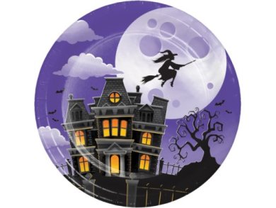 Haunted Mansion Small Paper Plates (8pcs)