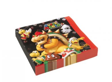 Super Mario Bros Χαρτοπετσέτες (20τμχ)