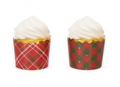 Tartan Decorative Cupcake Wrappers (50pcs)