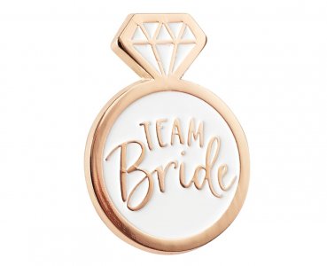 Team Bride Καρφίτσα με Σχήμα το Μονόπετρο