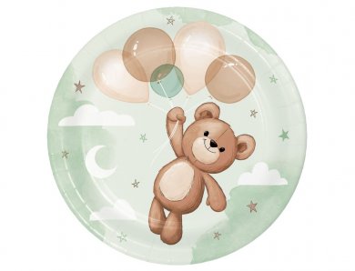 Teddy Bear Small Plates (8pcs)