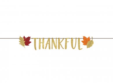 Thankful Γιρλάντα με Γκλίτερ (139εκ)