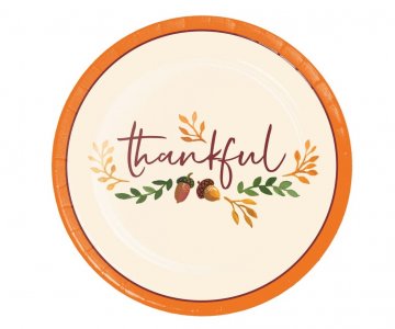 Thankful Μικρά Χάρτινα Πιάτα (8τμχ)