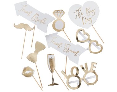 The Big Day Photo Booth Props (10pcs)
