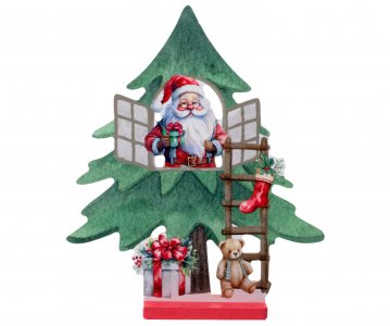 Santa's Tree Table Decoration (20,5cm)