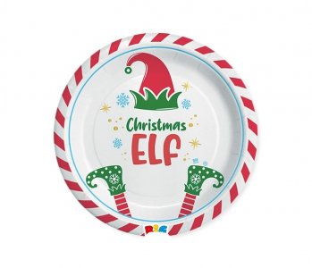 Elf Hat Small Paper Plates (8pcs)