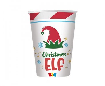 Christmas Elf Hat Paper Cups (8pcs)