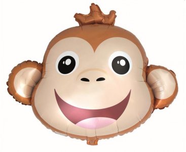 Monkey Head Super Shape Balloon (77cm)