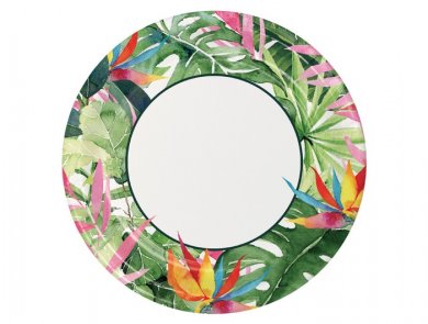 Tropical Paradise Large Paper Plates (8pcs)