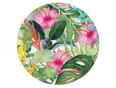 Tropical Paradise Small Paper Plates (8pcs)