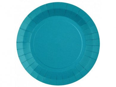 Τυρκουάζ Μεγάλα Χάρτινα Πιάτα (10τμχ)