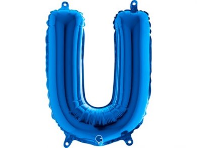 U Letter Balloon Blue (35cm)