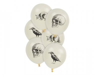 Vintage Skeleton Latex Balloons (6pcs)