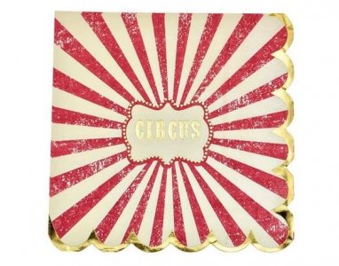 Vintage Circus Luncheon Napkins (16pcs)