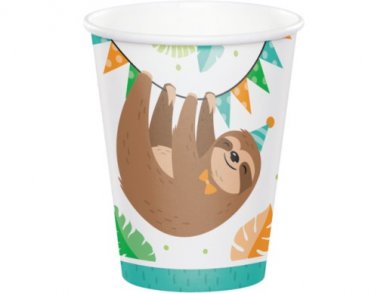 Sloth Party Paper Cups (8pcs)