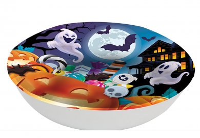 Smiling Pumpkins and Ghosts Reusable Bowl (32cm)