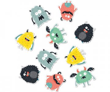 Happy Monsters Large Table Confettis (45pcs)