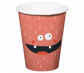 Happy Monsters Paper Cups (6pcs)