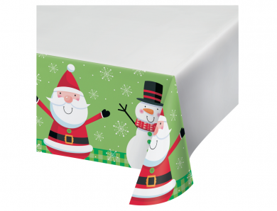 Happy Christmas Paper Tablecover (137cm x 259cm)