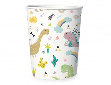 Happy Dinosaurs Paper Cups (6pcs)