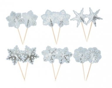 Snowflakes Decorative Picks (12pcs)
