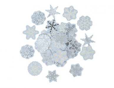 Snowflakes with Silver Foiled Print Table Confettis (100pcs)