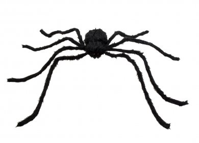 XL Μαλλιαρή Μαύρη Αράχνη (75εκ x 125εκ)