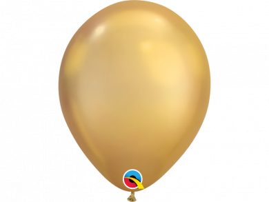Gold Chrome Latex Balloons 6pcs
