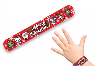 Merry Christmas Snap Bracelets (6pcs)