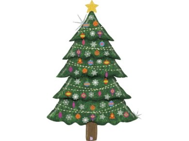 Χριστουγεννιάτικο Δέντρο Supershape Μπαλόνι (152εκ)